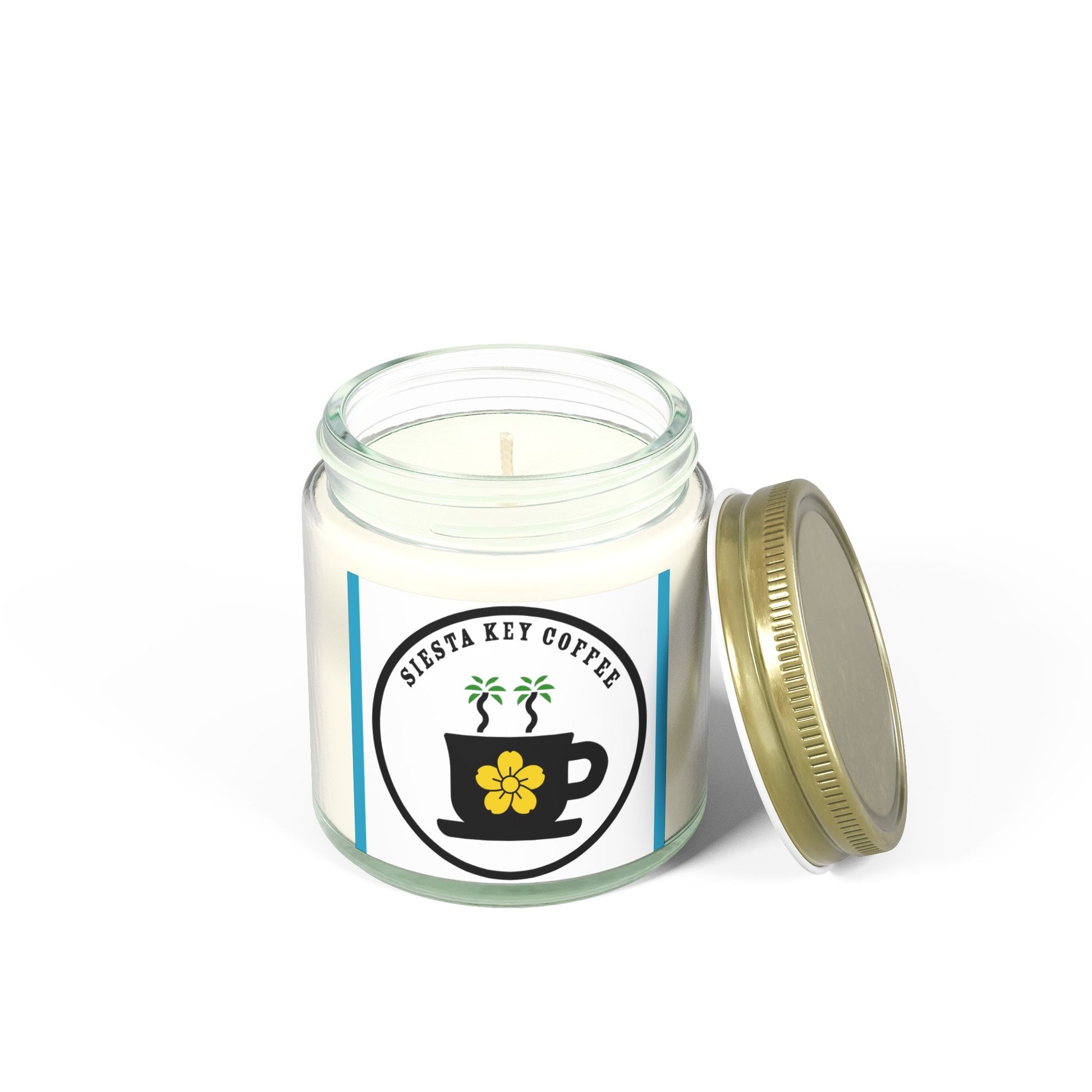 Siesta Key Coffee, Scented Candles, Coconut Apricot Wax (4oz, 9oz)