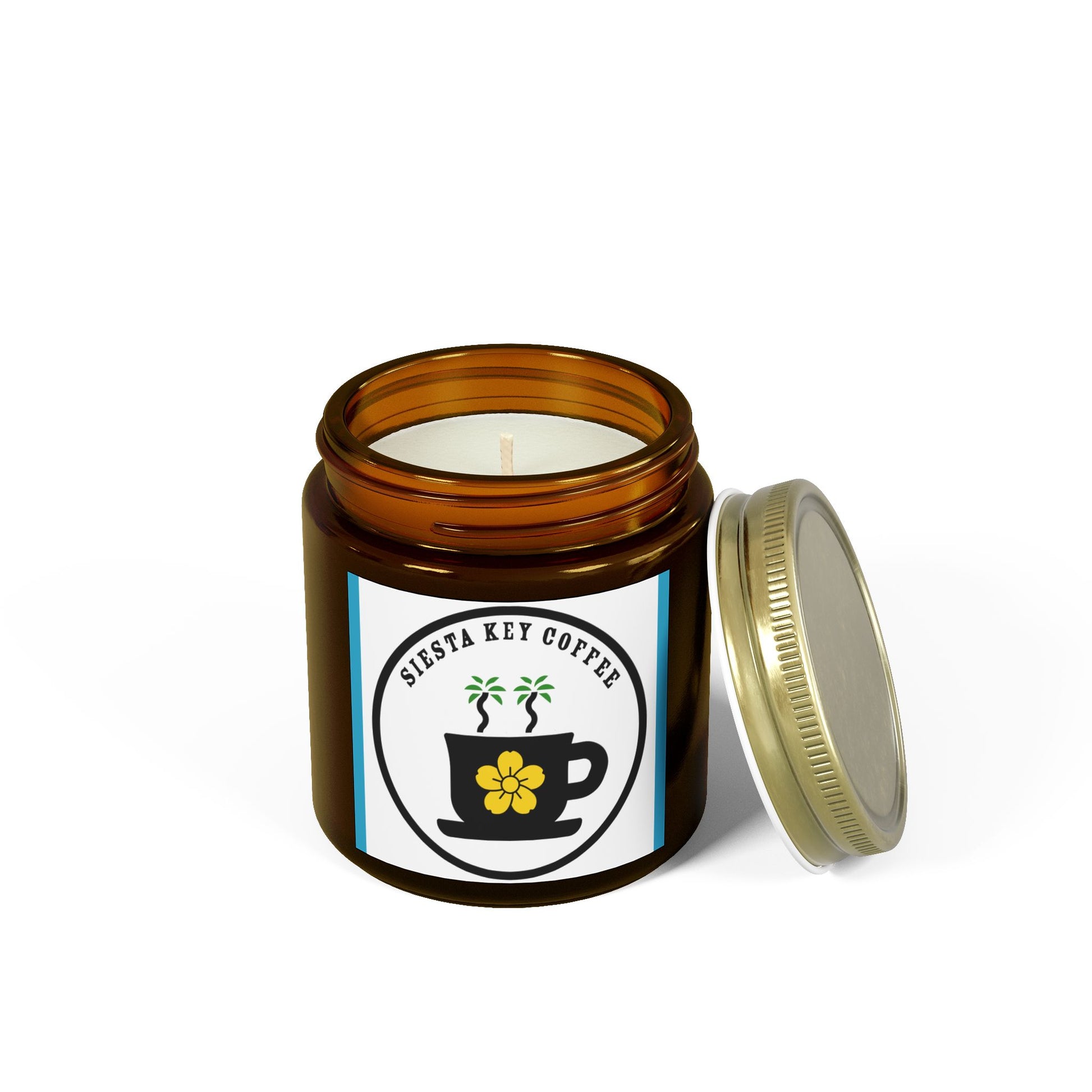 Siesta Key Coffee, Scented Candles, Coconut Apricot Wax (4oz, 9oz)