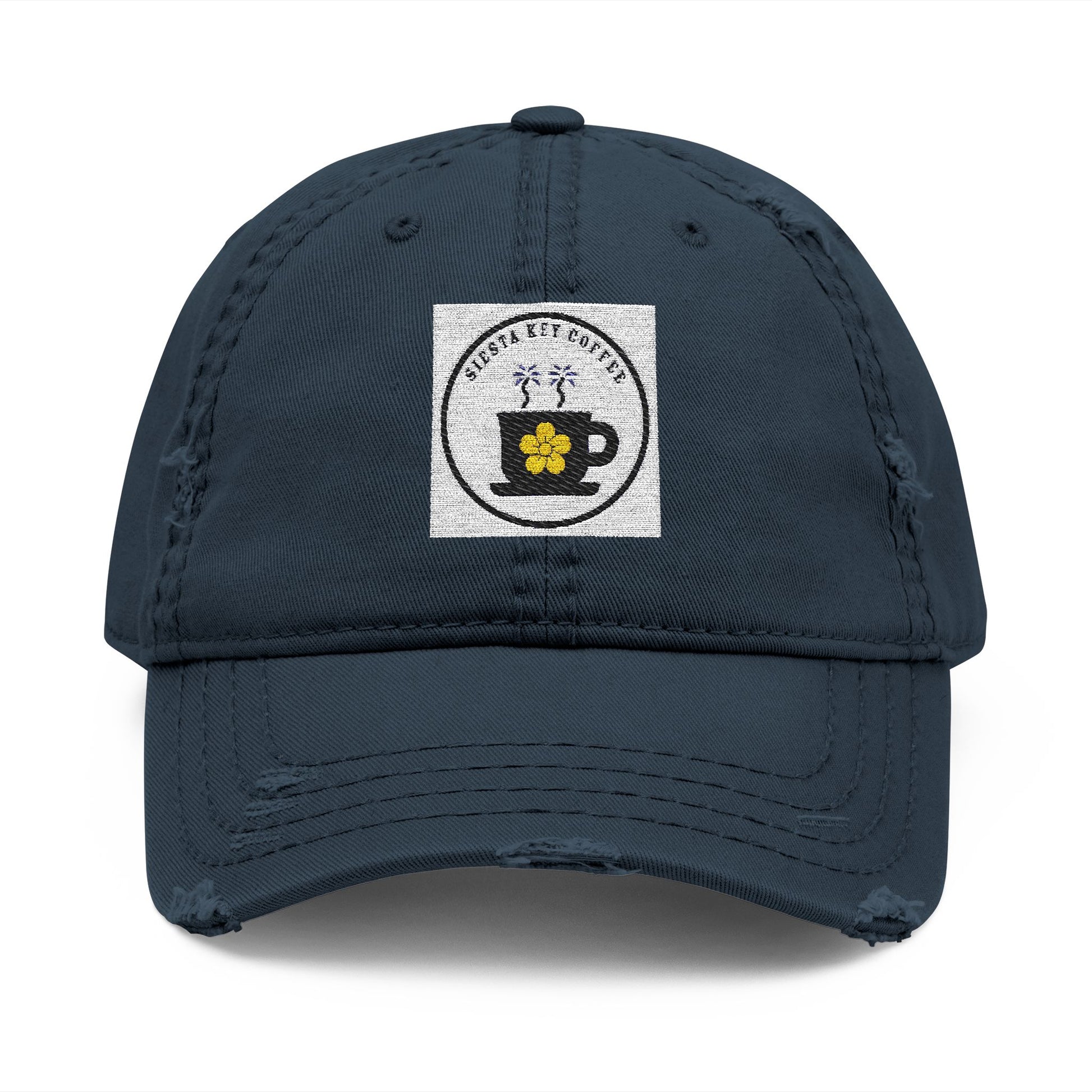 Siesta Key Coffee, Embroidered Coffee Cup Design, Casual Cap, Gift for Coffee Lovers