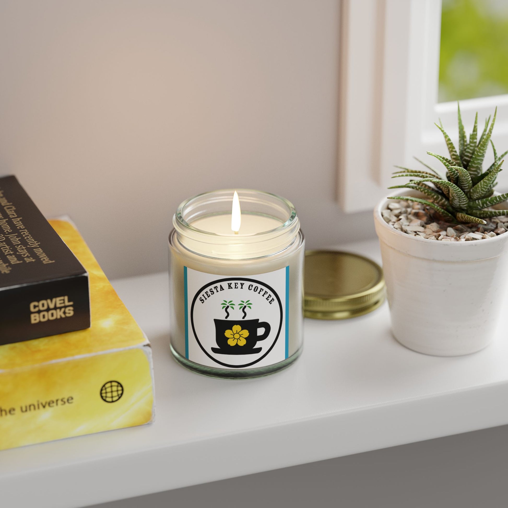 Siesta Key Coffee, Scented Candles, Coconut Apricot Wax (4oz, 9oz)