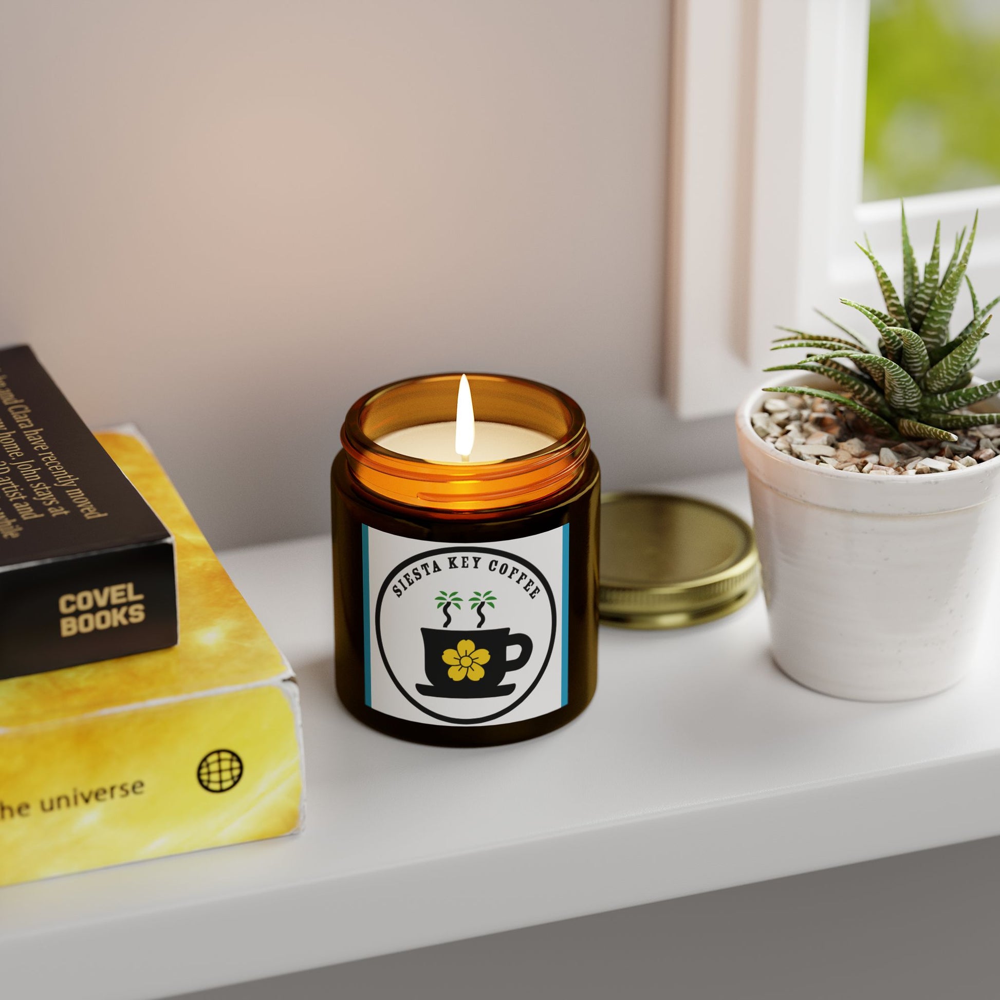 Siesta Key Coffee, Scented Candles, Coconut Apricot Wax (4oz, 9oz)