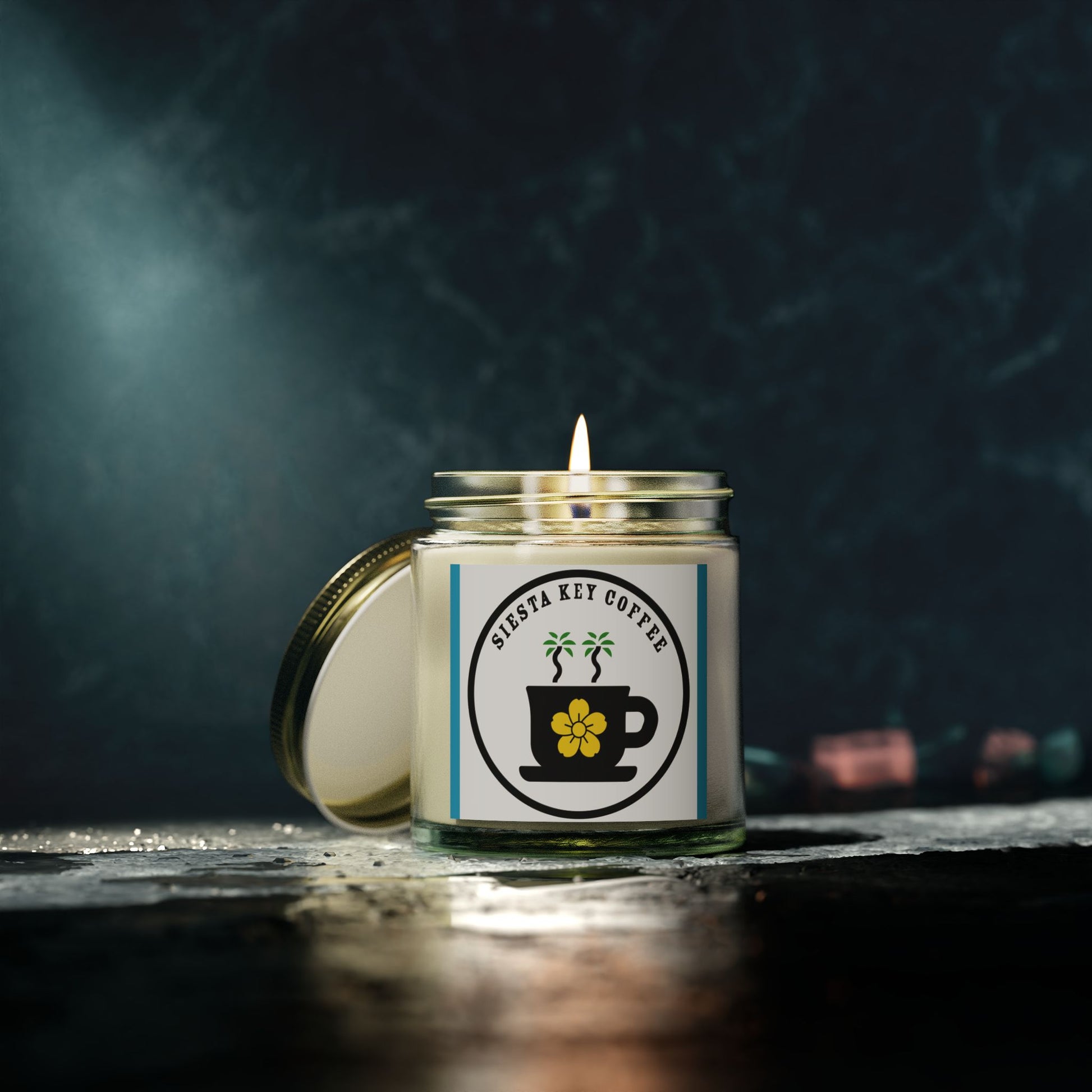 Siesta Key Coffee, Scented Candles, Coconut Apricot Wax (4oz, 9oz)