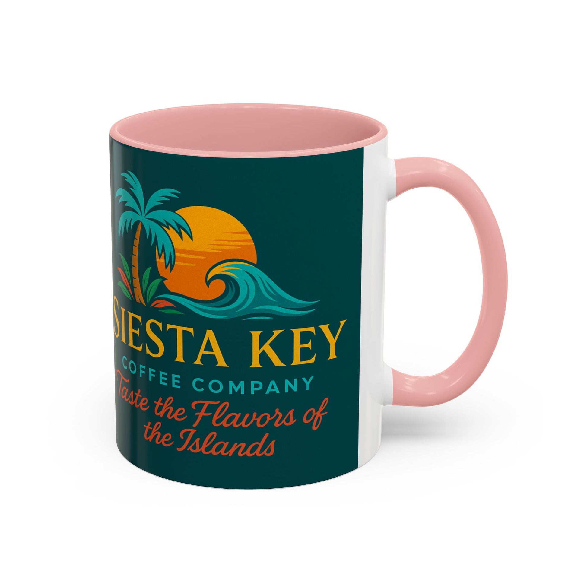 Tropical Accent Coffee Mug, Siesta Key Coffee Company Design, Beach Vibes, Island Style Gift, Perfect for Coffee Lovers, Home Decor, [...]