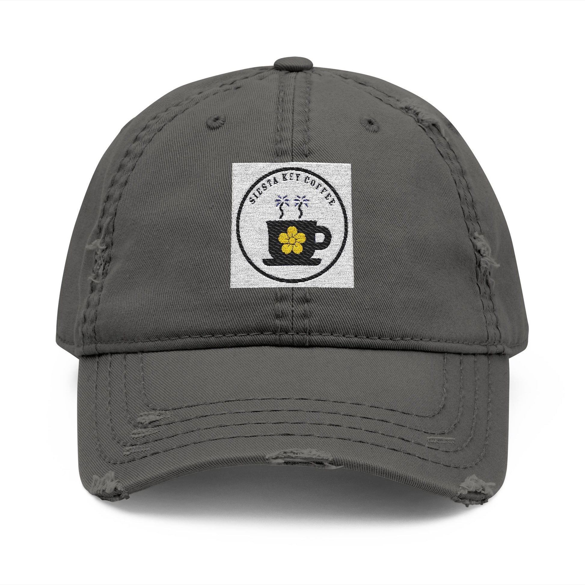 Siesta Key Coffee, Embroidered Coffee Cup Design, Casual Cap, Gift for Coffee Lovers