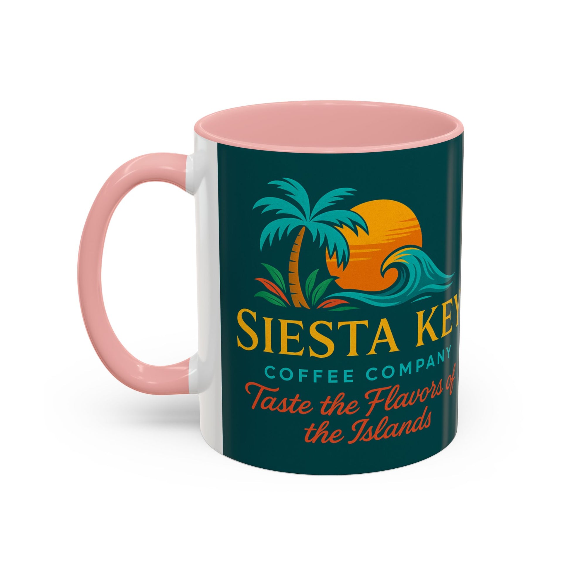 Tropical Accent Coffee Mug, Siesta Key Coffee Company Design, Beach Vibes, Island Style Gift, Perfect for Coffee Lovers, Home Decor, [...]