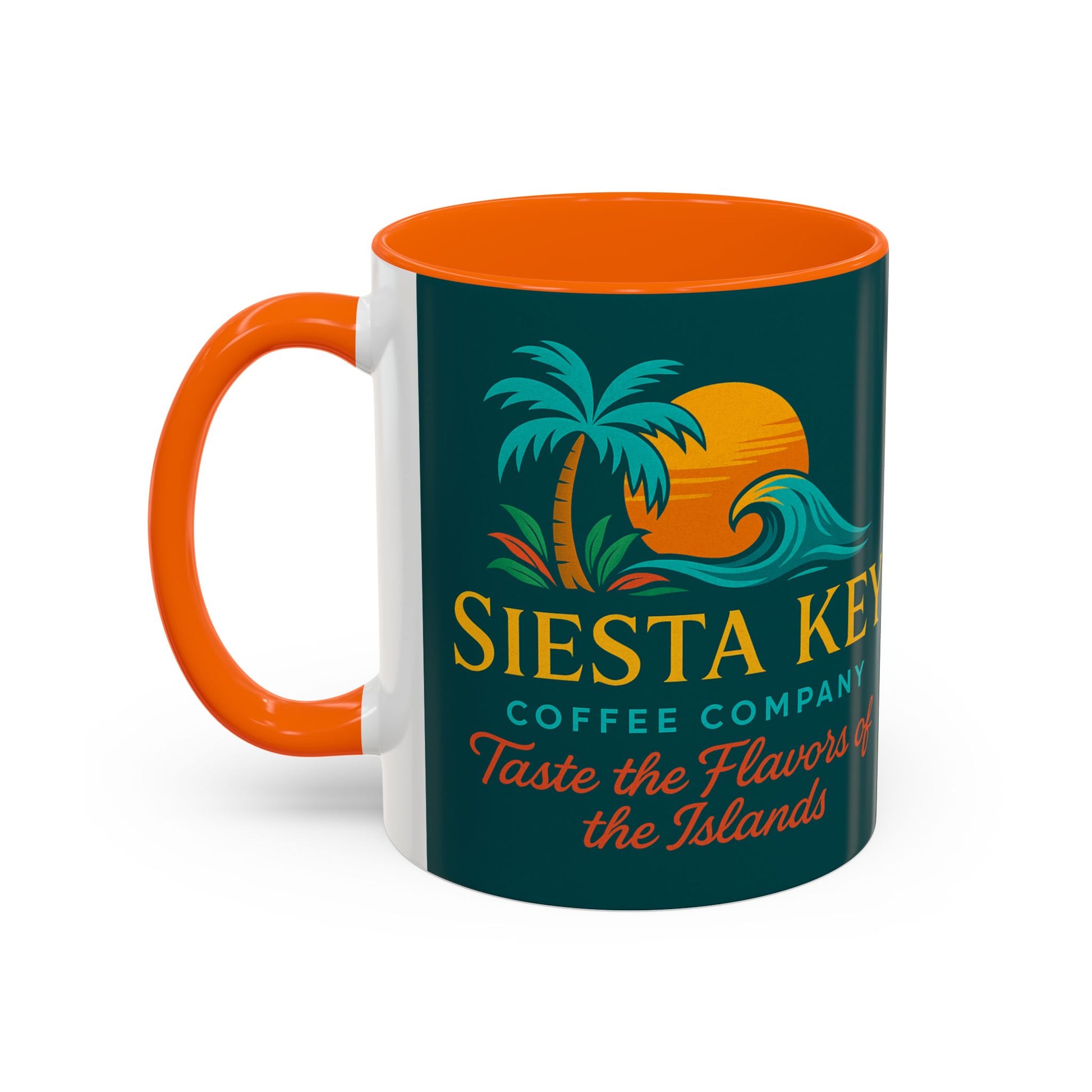 Tropical Accent Coffee Mug, Siesta Key Coffee Company Design, Beach Vibes, Island Style Gift, Perfect for Coffee Lovers, Home Decor, [...]