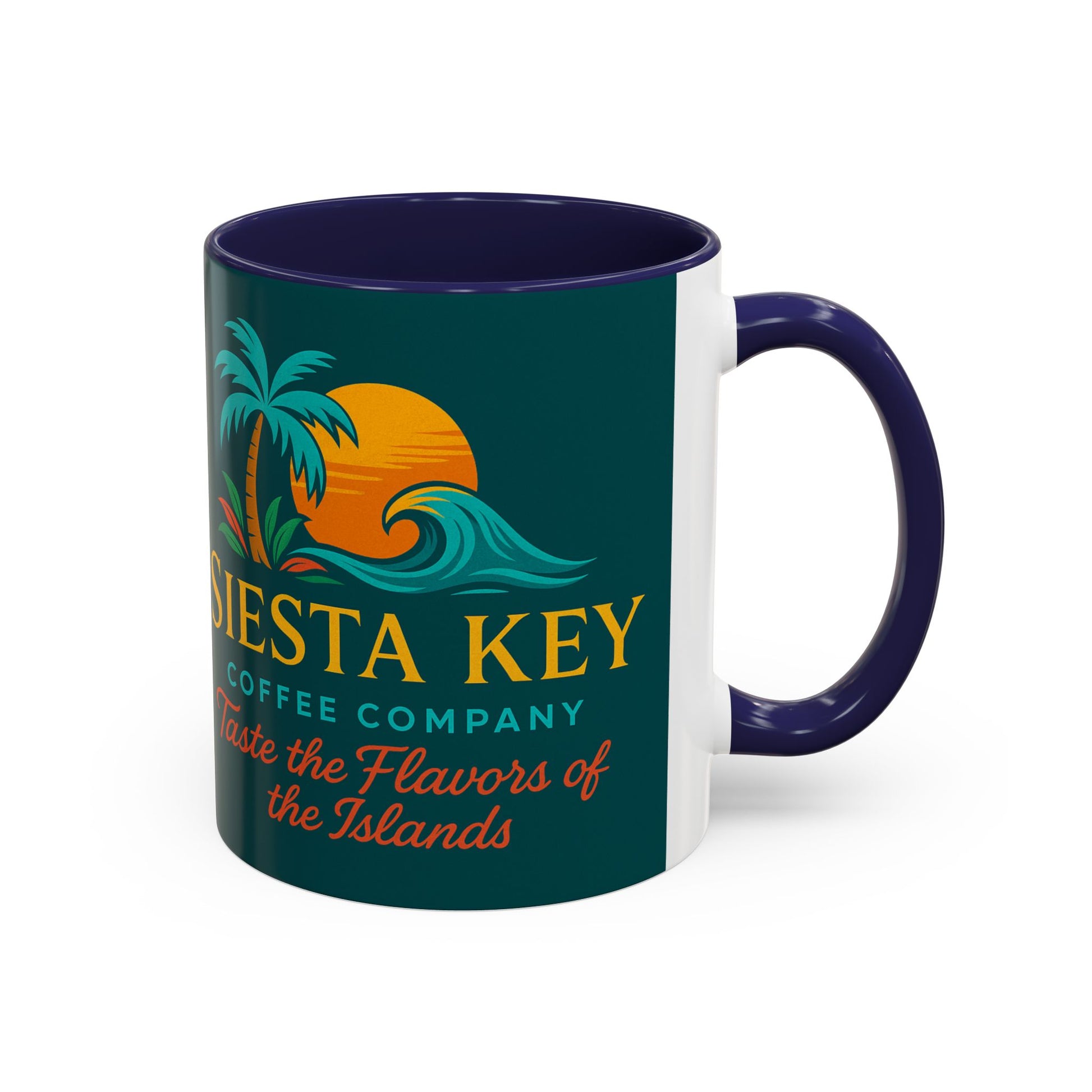 Tropical Accent Coffee Mug, Siesta Key Coffee Company Design, Beach Vibes, Island Style Gift, Perfect for Coffee Lovers, Home Decor, [...]