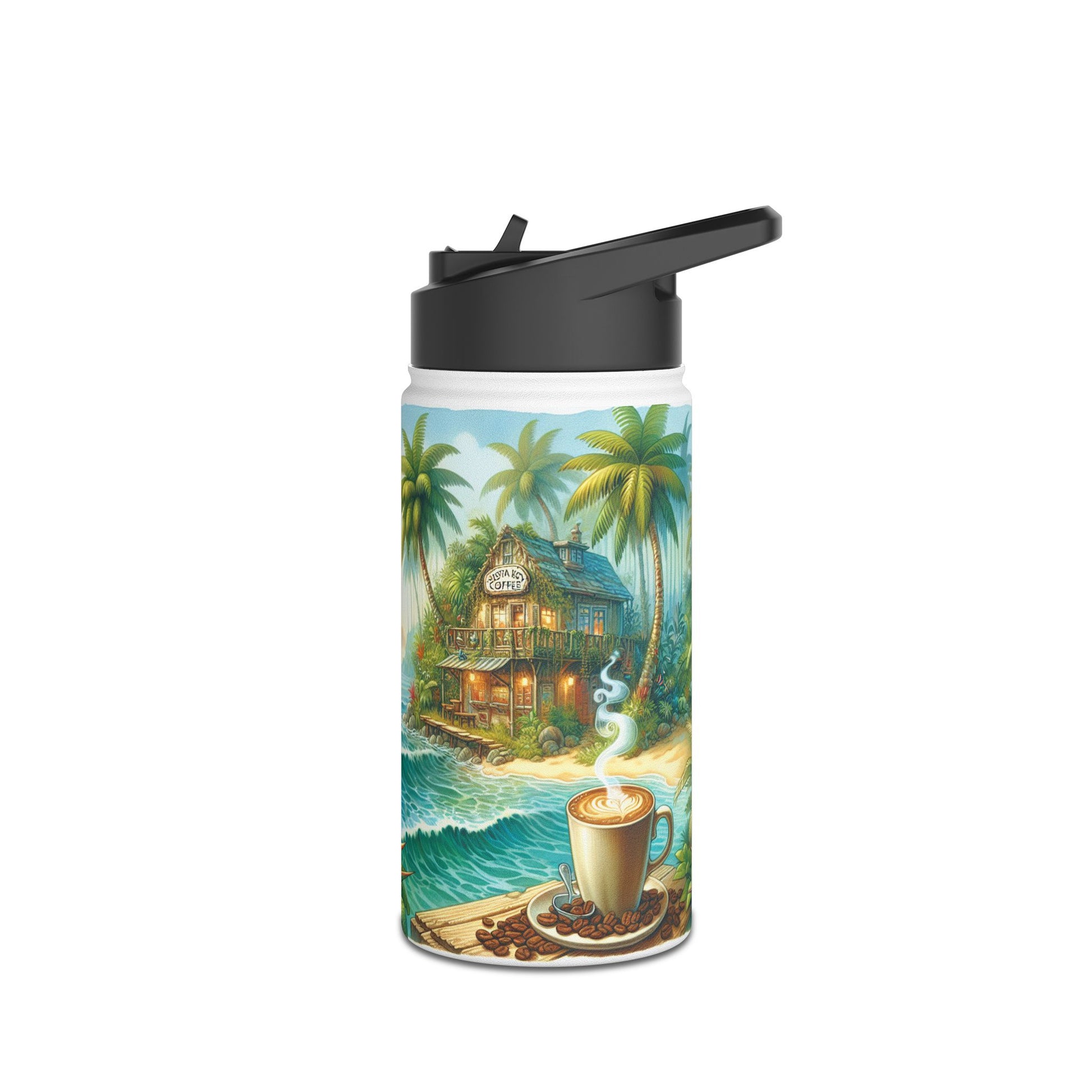Siesta Key Coffee, Tropical Paradise Stainless Steel Water Bottle