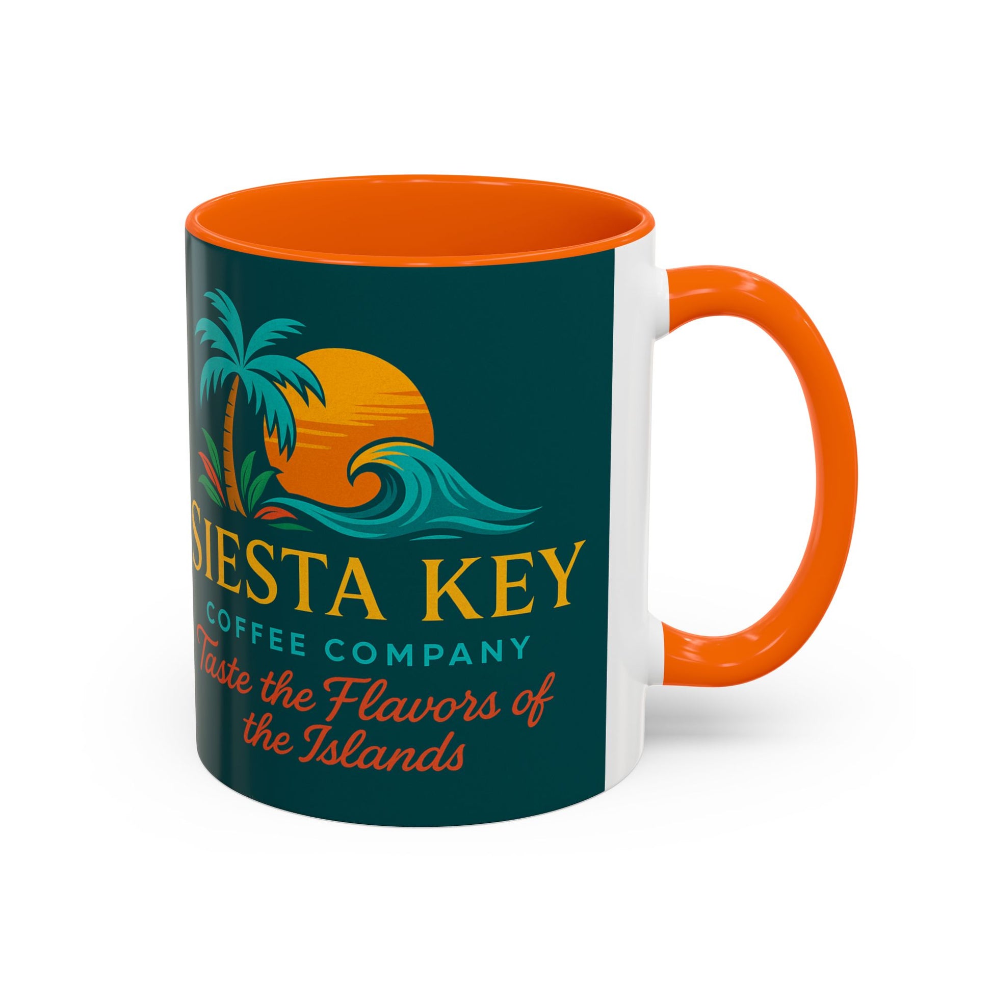 Tropical Accent Coffee Mug, Siesta Key Coffee Company Design, Beach Vibes, Island Style Gift, Perfect for Coffee Lovers, Home Decor, [...]