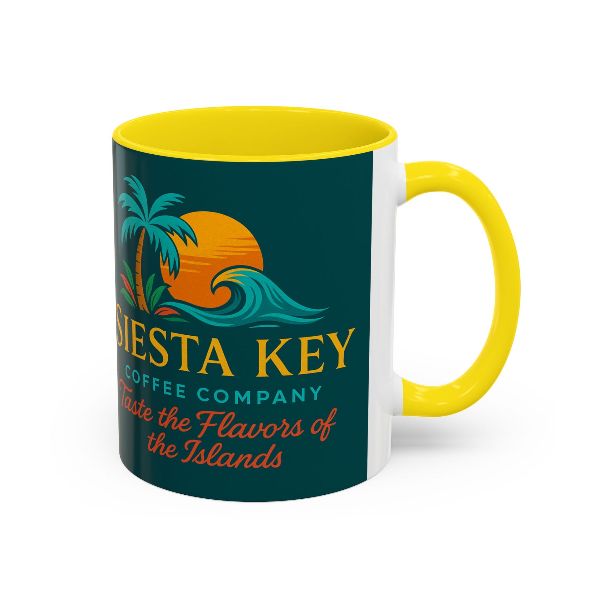 Tropical Accent Coffee Mug, Siesta Key Coffee Company Design, Beach Vibes, Island Style Gift, Perfect for Coffee Lovers, Home Decor, [...]
