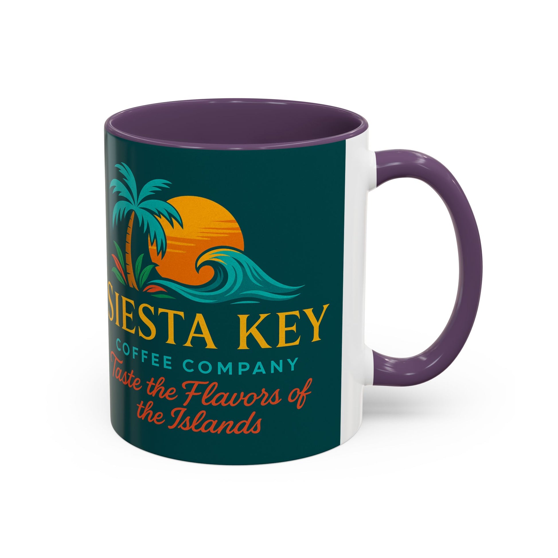 Tropical Accent Coffee Mug, Siesta Key Coffee Company Design, Beach Vibes, Island Style Gift, Perfect for Coffee Lovers, Home Decor, [...]
